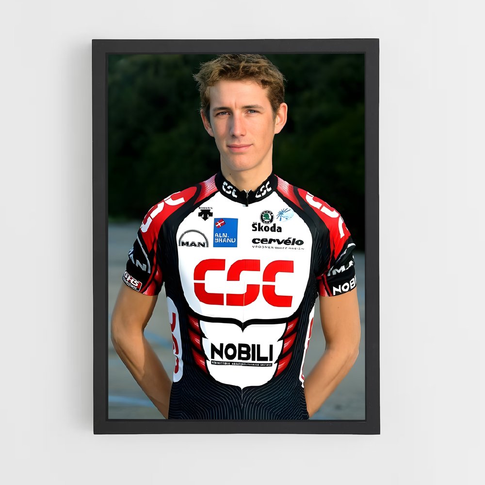 Poster L'Élan de Schleck – affiche Cyclisme (vue 2)